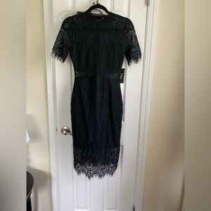 Black lace Lulus dress! Never worn with tag